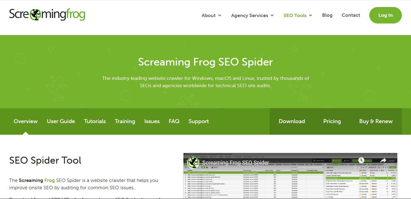 Screaming Frog SEO Spider