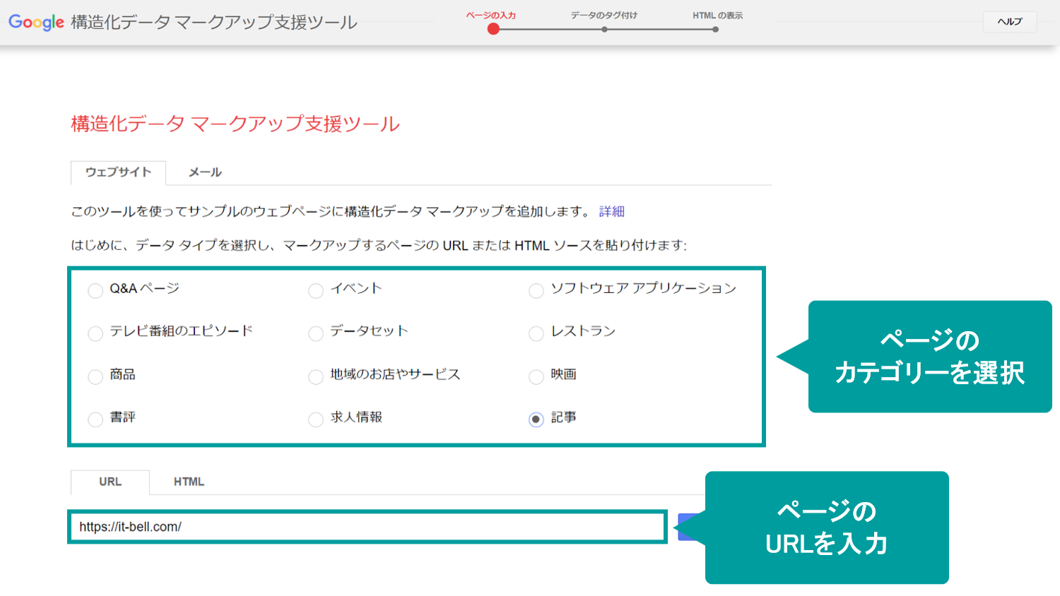 サイテーションにおけるタグ付け