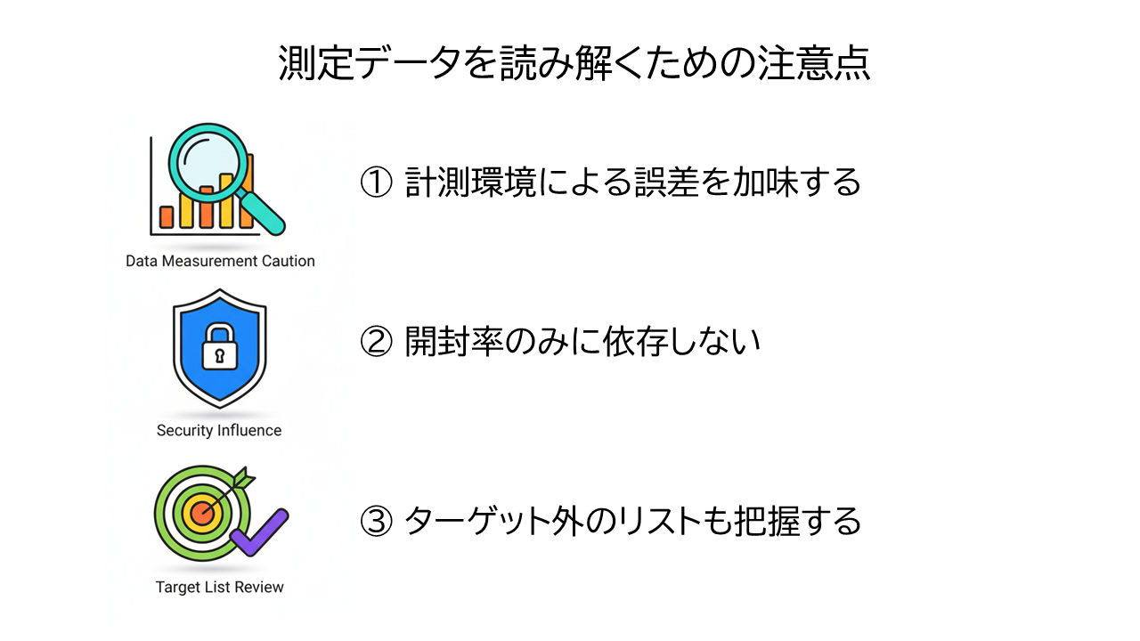 測定データを読み解くための注意点